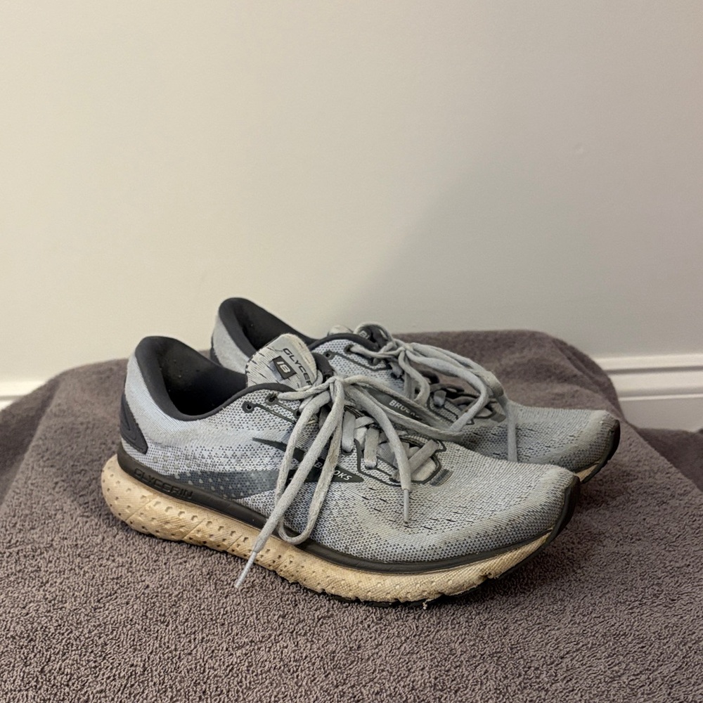 Brooks Gray and Black Athletic Shoes